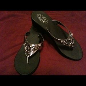 Beaded Steve Madden wedges
