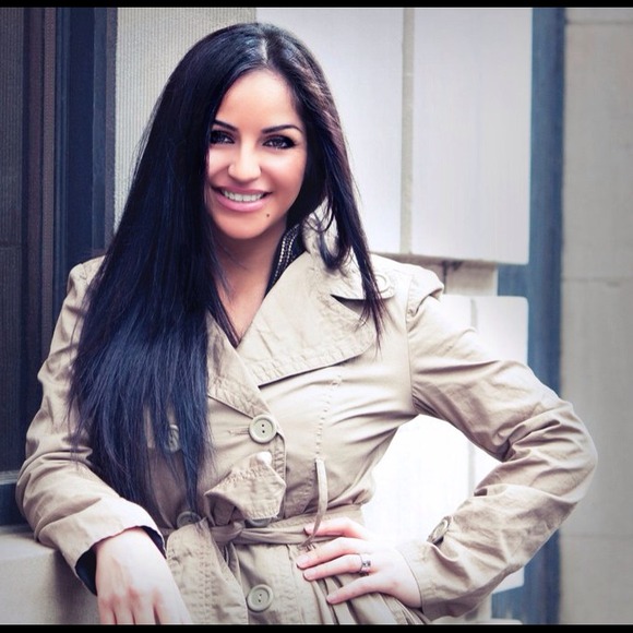 Olive green trench coat !