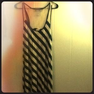 💢RESERVED💢 Stripes and lace maxi dress trade