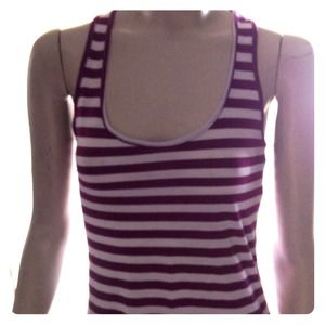 🌀Reduced Purple/white striped tank top