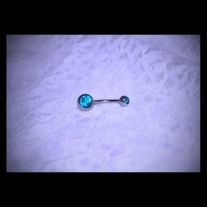 Turquoise bellybutton ring