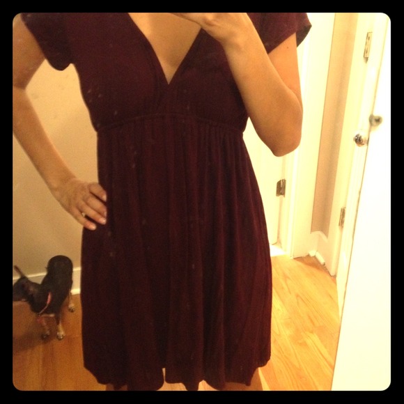 SOLD!!! Burgundy jersey dress