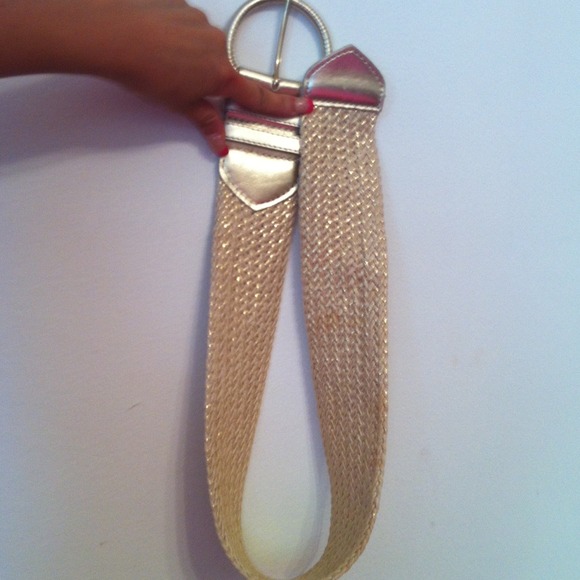 Gold buckle belt