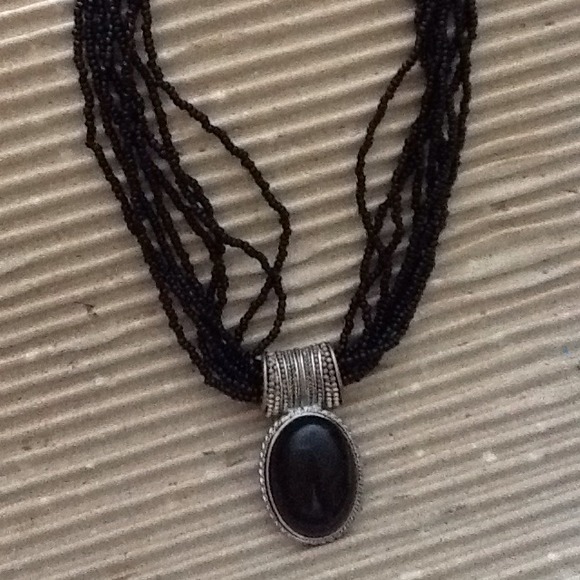 Black onyx necklace