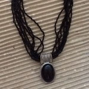Black onyx necklace