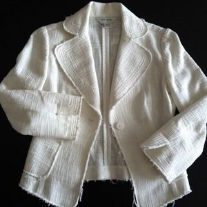 REDUCED - Zara white tweed blazer