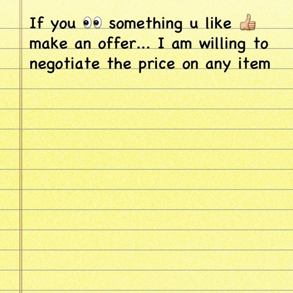 Negotiable prices