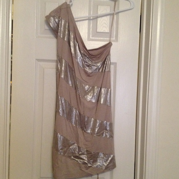 (new)Silver and gray dress