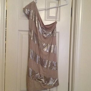 (new)Silver and gray dress
