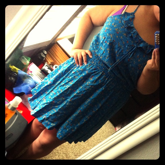 summer blue dress