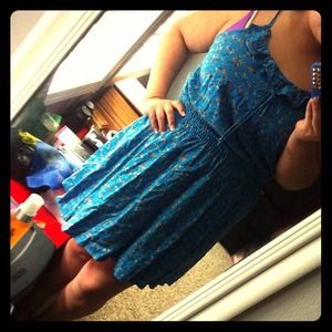 summer blue dress