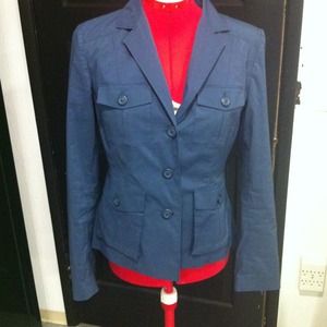 Military Style Banana Republic Blazer Blue
