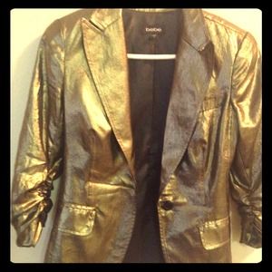 Beautiful BEBE golden jacket, size 4