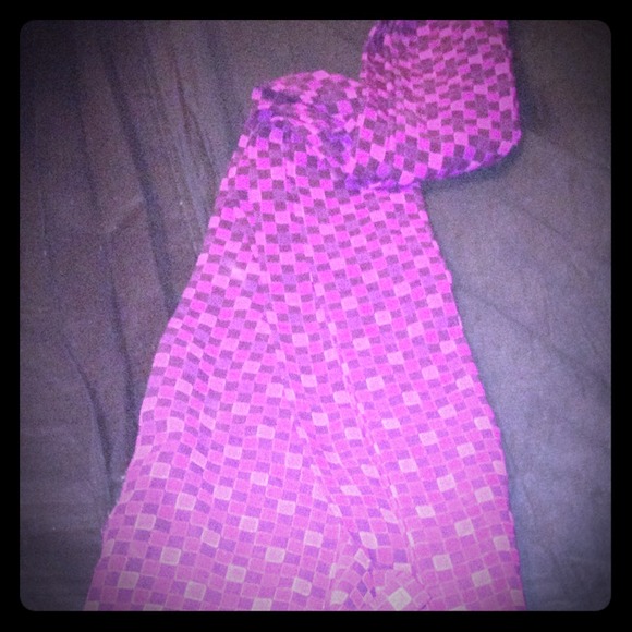 Purple and plum squares scarf
