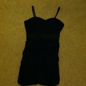 Black mini dress