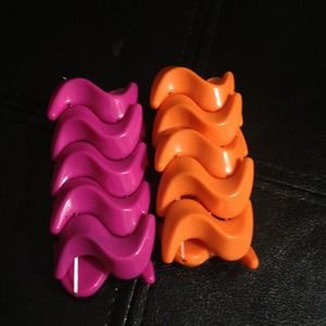 Two plastic bracelets