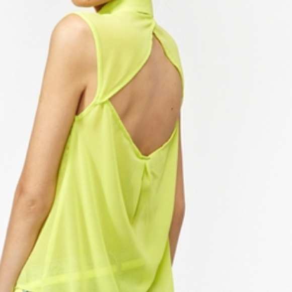 CC Tops - Sheer chiffon shirt - white (medium only) CC Tops - Sheer chiffon shirt - white (medium only)