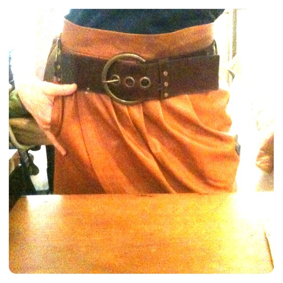 Equestrian style Brown waist belt