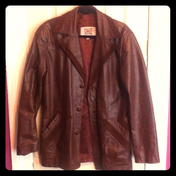Large Retro Leather Jacket