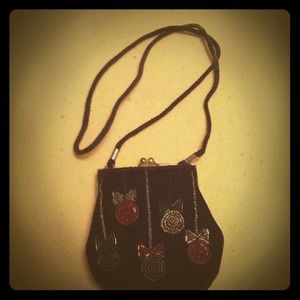 Vintage cocktail dress purse.... Small 6 in by 3.5