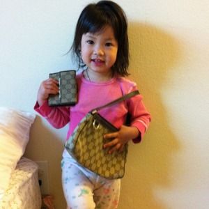 Gucci handbag with matching wallet