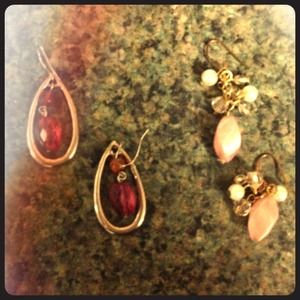 2 Sets of Dangle Earrings