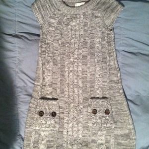 Beautiful grey and white knit dress