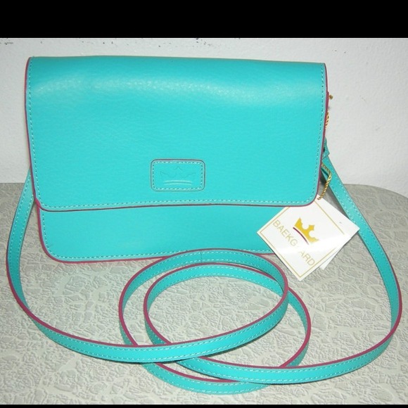 Baekgaard Handbags - Hold Brand new with tags Turquoise cross body 🎀