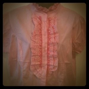 A pink blouse