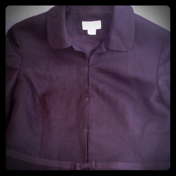 Ann Taylor Loft Blazer Lightweight Black Linen