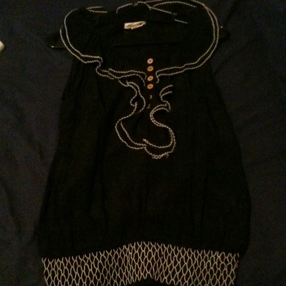 SoldCute black with white trim top