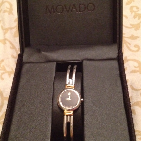 Authentic Movado two tone bangle.