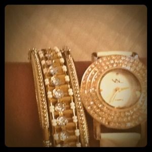 Reserved for agafoor White watch bracelet