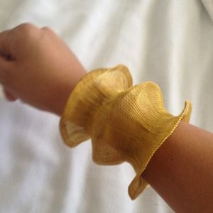 Gold metal bracelet
