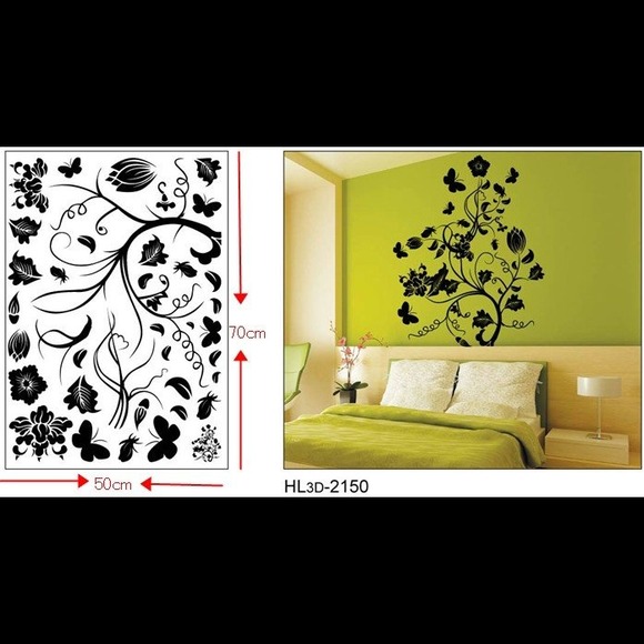 ⛔Sold⛔Floral Wall Decal Price Deduced From $32
