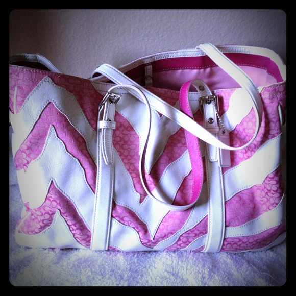 Authentic Coach Zebra Tote
