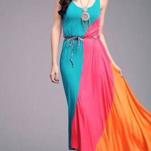 Dresses - Oblique maxi dress Dresses - Oblique maxi dress