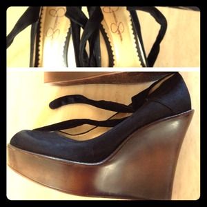 Reserved trade!!suede platforms & set of swimsuits