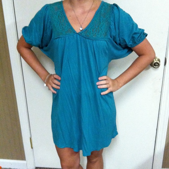 F21 Teal dress