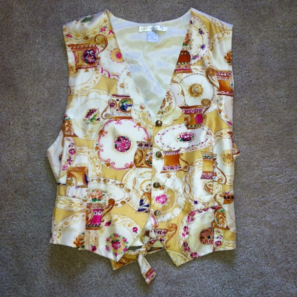 100% silk vest