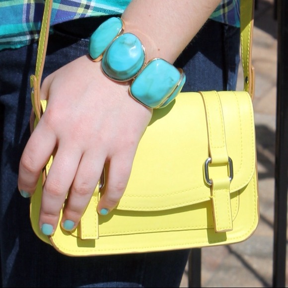 Old Navy Handbags - Old Navy Yellow Mini Crossbody