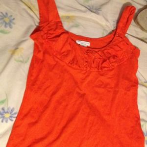 Never worn orange with beading detail top