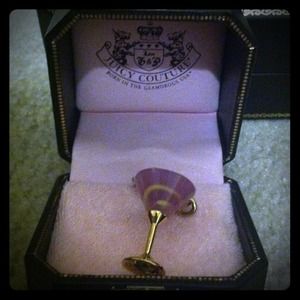 Authentic Juicy Couture Pink Martini Charm
