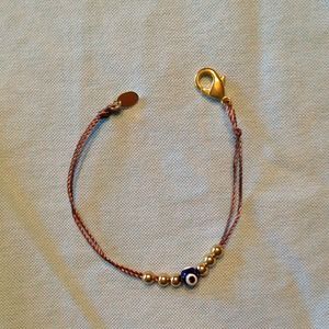 One of a kind evil eye beaded bracelet