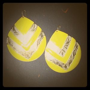 Yellow earrings