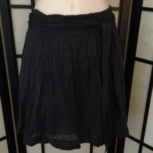 Pleated Charcoal Skirt