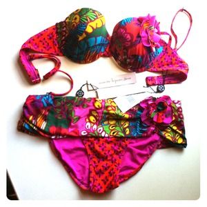 Nanette Lepore Polynesian Paradise Swim Suit Set