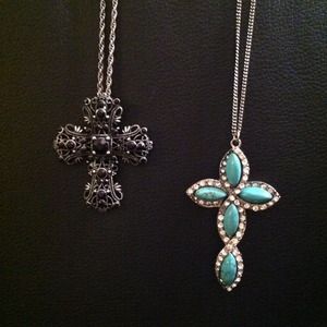 Cross necklace bundle. NWT