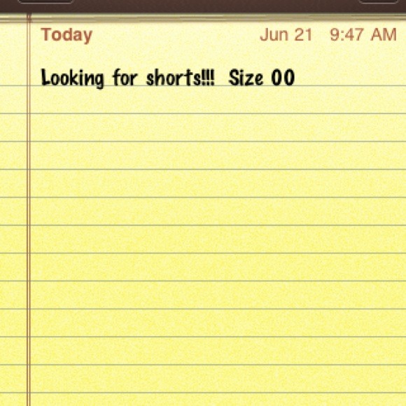LOOKING for shorts