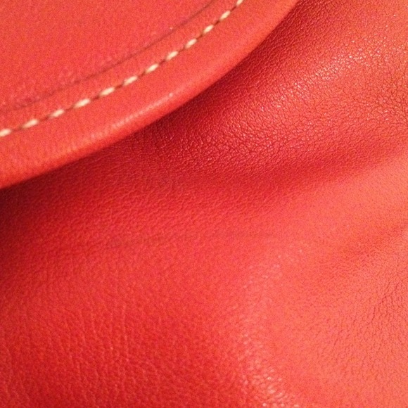AUTHENTIC COACH RED LEATHER BACK PACK - Picture 4 of 4